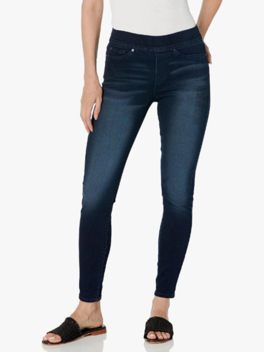 EUC Levi Strauss Signature Gold Totally Shaping Pull-on Skinny Jeans Mid Rise 2